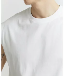 Solid Débardeur - White -Élégance Boutique 46e576322c024de380d12efdb9ac95e9