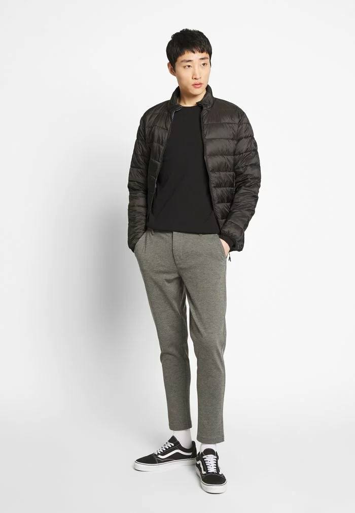 Solid PANTS DAVE BARRO - Pantalon Classique - Dark Grey 2 Solid PANTS DAVE BARRO - Pantalon Classique - Dark Grey – Image 2