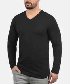 Solid SDBEDA - T-shirt à Manches Longues - Black