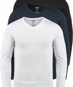 Solid SDBASIL - T-shirt à Manches Longues - Blue -Élégance Boutique 49a9f9cd28454af090db1dd55cfc8668