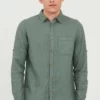 Solid SDSTEPHAN - Chemise - Sagebrush Green