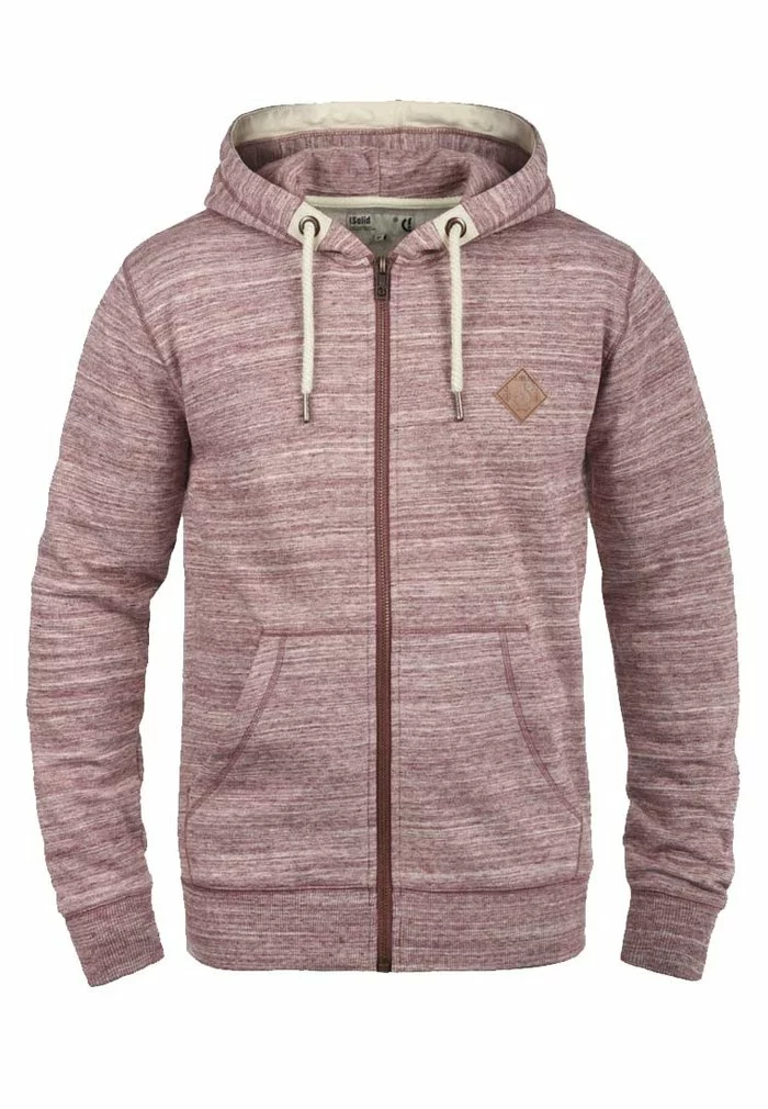 Solid SDCRAIG - Sweat à Capuche Zippé - Wine Red 4 Solid SDCRAIG - Sweat à Capuche Zippé - Wine Red – Image 4