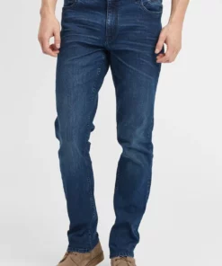 Solid SDFINLAY - Jean Droit - Middle Blue Denim