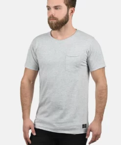 Solid SDANDREJ - T-shirt Basique - Light Grey