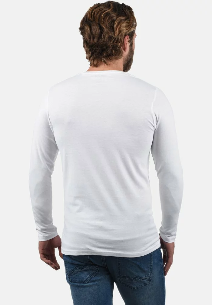 Solid SDBASAL - T-shirt à Manches Longues - White 2 Solid SDBASAL - T-shirt à Manches Longues - White – Image 2