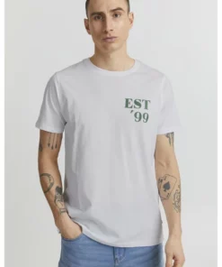 Solid ARCHIE - T-shirt Imprimé - White