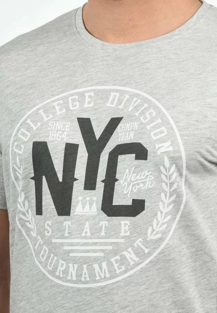 Solid SDYORK - T-shirt Imprimé - Light Grey 3 Solid SDYORK - T-shirt Imprimé - Light Grey – Image 3