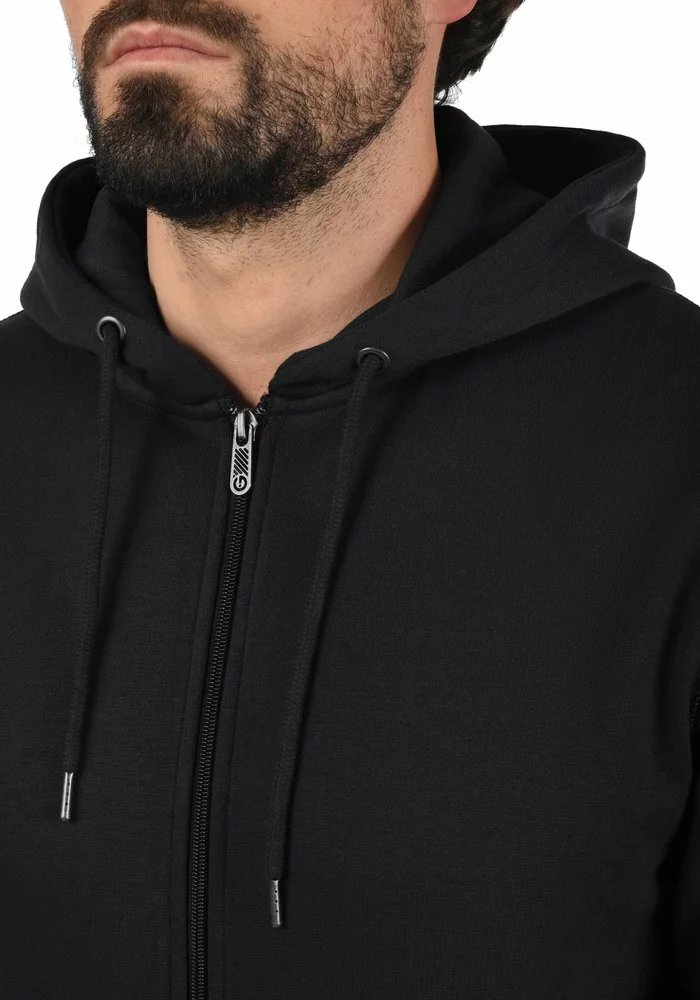 Solid SDBERTIZIP - Sweat à Capuche Zippé - Black 6 Solid SDBERTIZIP - Sweat à Capuche Zippé - Black – Image 6