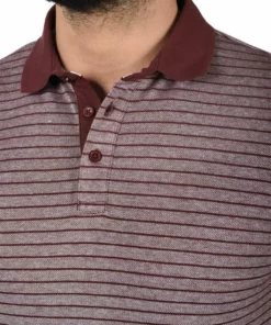 Solid PANTELIS - Polo - Wine Red Melange -Élégance Boutique 525b66bd5a08466599f991f3ddc08fe2