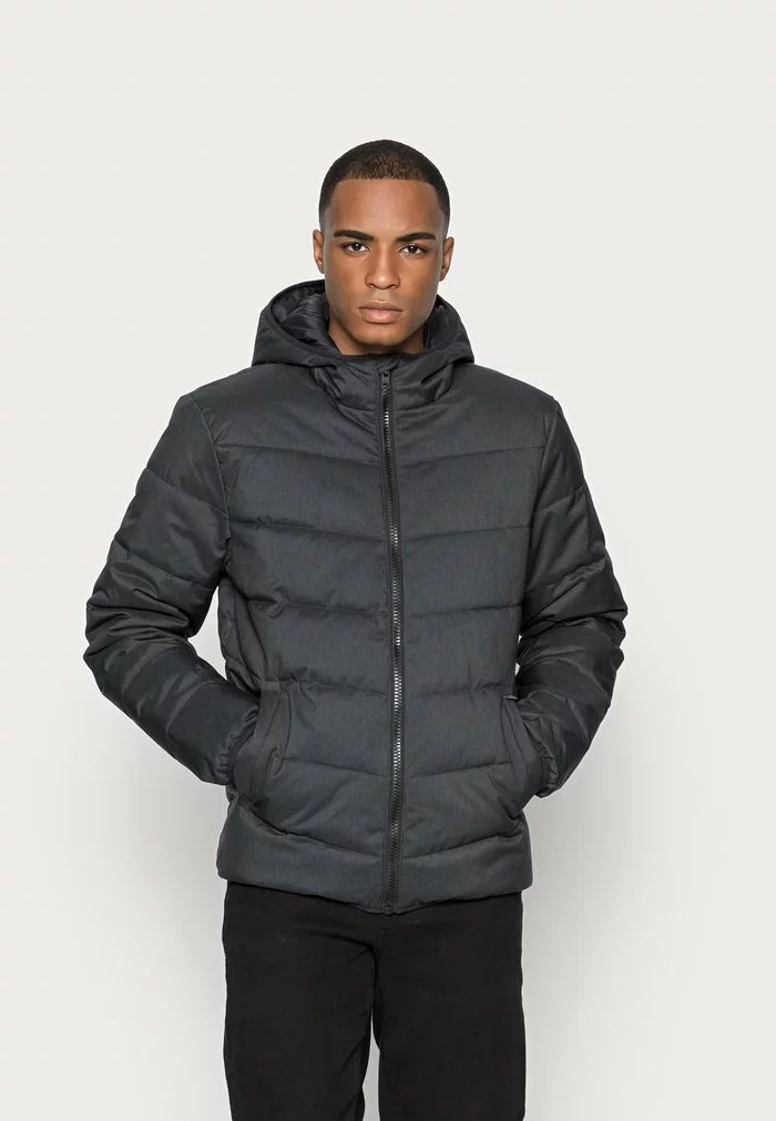 Solid TITAN - Veste D'hiver - Dark Grey Melange 1 Solid TITAN - Veste D'hiver - Dark Grey Melange