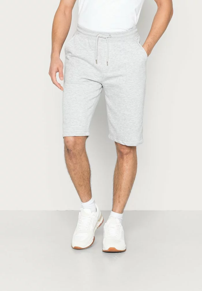 Solid SDMASON - Short - Light Grey Melange 1 Solid SDMASON - Short - Light Grey Melange
