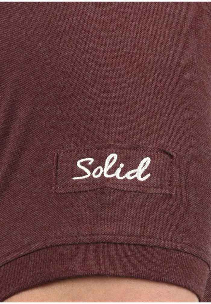 Solid SDTRIPPOLO - Polo - Wine Red M 4 Solid SDTRIPPOLO - Polo - Wine Red M – Image 4