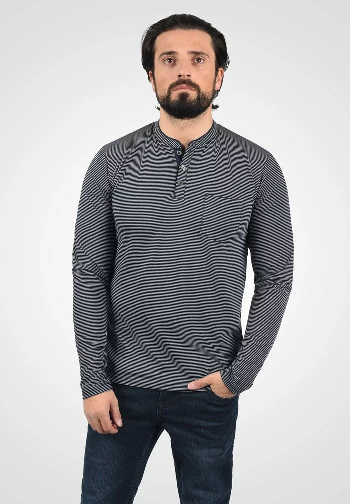 Solid SDALPHIOS - T-shirt à Manches Longues - Insignia Blue Melange 1 Solid SDALPHIOS - T-shirt à Manches Longues - Insignia Blue Melange