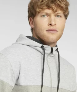 Solid SDGLORIO - Sweat à Capuche Zippé - Light Grey Melange -Élégance Boutique 5a89fbde1a8f4070bfbe0513ad6509dd