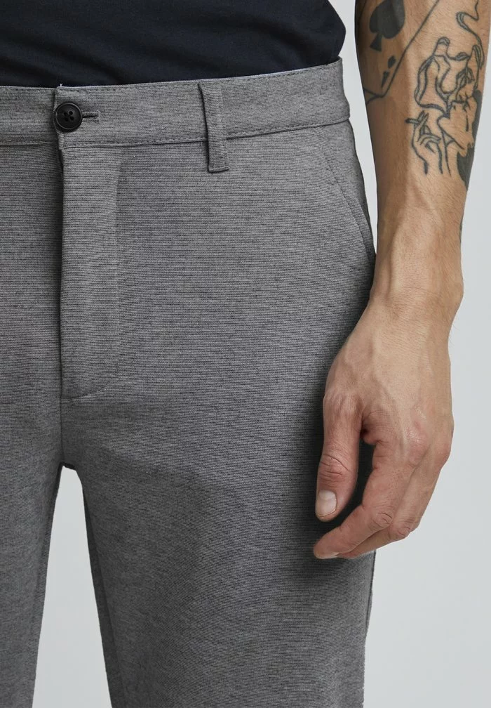 Solid SDDAVE BARRO - Pantalon Classique - Grey Mel 4 Solid SDDAVE BARRO - Pantalon Classique - Grey Mel – Image 4