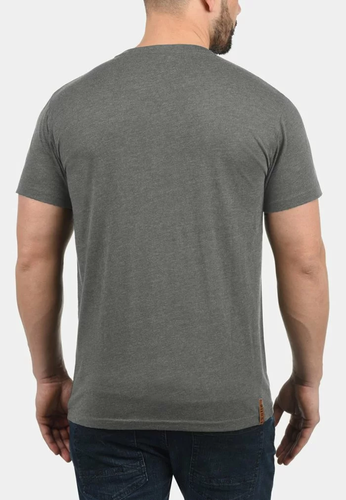 Solid SDVOLKER - T-shirt Basique - Grey Melange 2 Solid SDVOLKER - T-shirt Basique - Grey Melange – Image 2