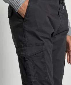 Solid ANDERS ELASTICATED - Pantalon Cargo - Black -Élégance Boutique 5e926e13558b466eb7bf7f607f1b0b47