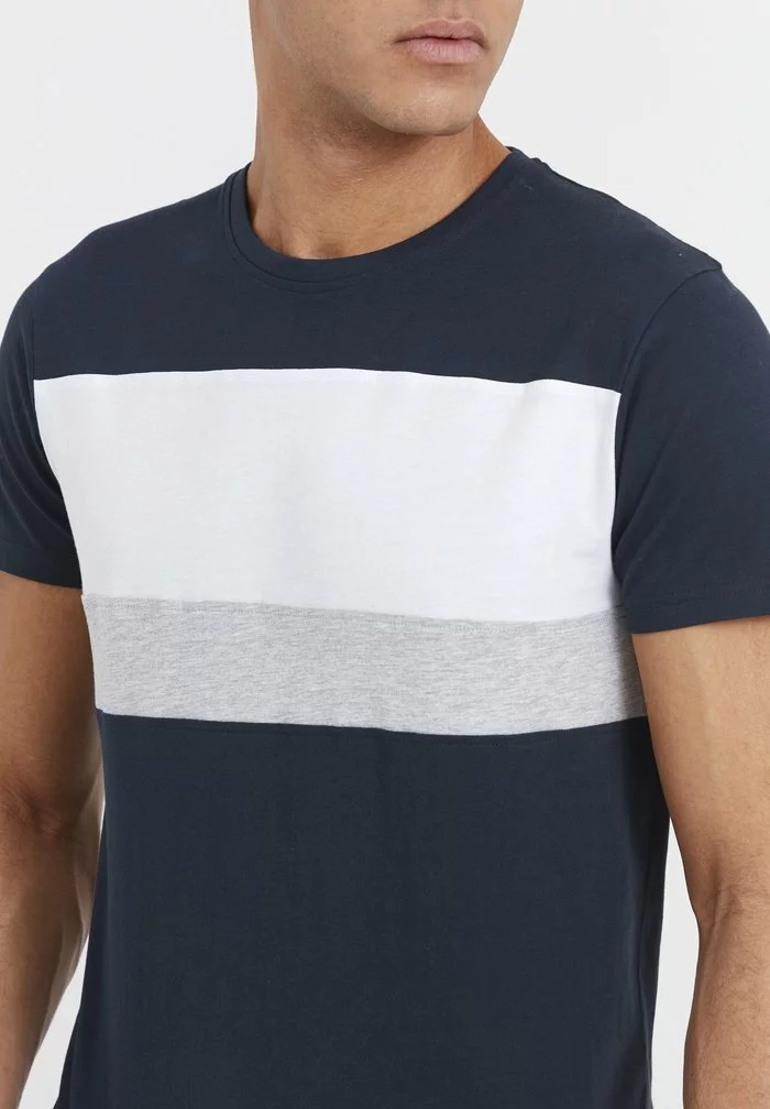 Solid SDSASCHA - T-shirt Imprimé - Dark Blue 4 Solid SDSASCHA - T-shirt Imprimé - Dark Blue – Image 4