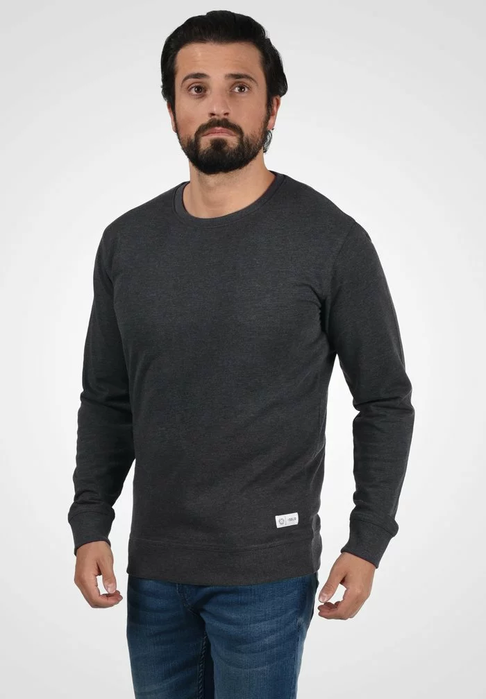 Solid SDTARABO - Sweatshirt - Dark Grey Melange 1 Solid SDTARABO - Sweatshirt - Dark Grey Melange