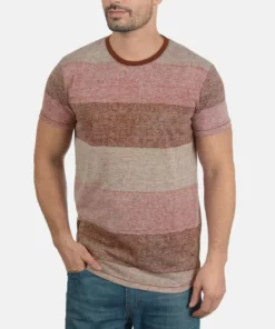 Solid SDTEINE - T-shirt Imprimé - Wine Red