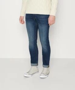 Promos Solid Magasin 20 Solid VALDE JOY - Jean Slim - Dark Vintage Blue Denim