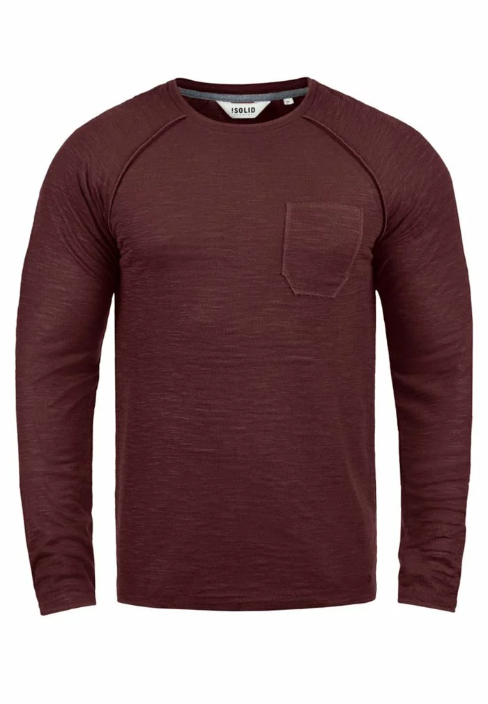 Solid SDDON - Sweatshirt - Wine Red 4 Solid SDDON - Sweatshirt - Wine Red – Image 4