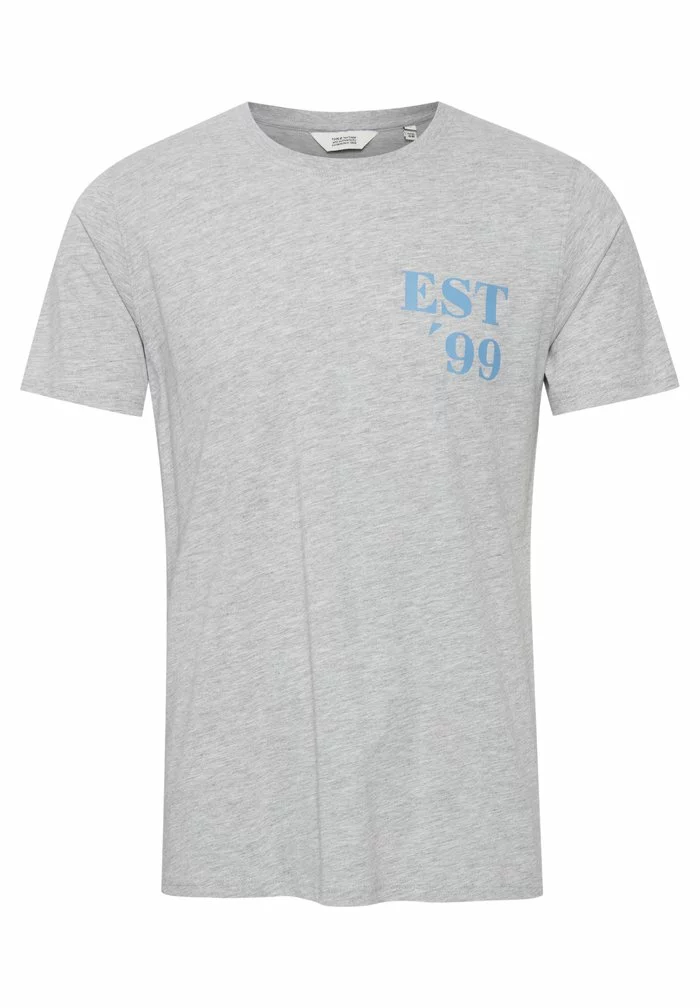 Solid ARCHIE - T-shirt Imprimé - Light Grey Melange 6 Solid ARCHIE - T-shirt Imprimé - Light Grey Melange – Image 6