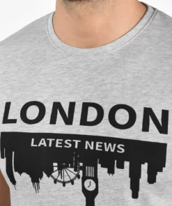 Solid SDCIMO - T-shirt Imprimé - Light Grey Melange -Élégance Boutique 67c19765ddbd4ee4af407ce2cc201a23