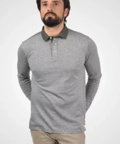 Solid SDPANTOS - Polo - Med Grey Melange