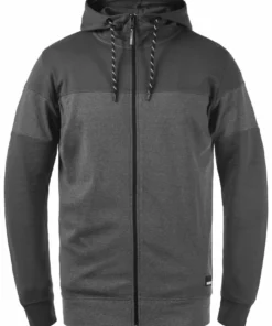 Solid SDBARIS - Sweat à Capuche Zippé - Forged Iron -Élégance Boutique 6a7806f8ecec4b6ea6568e23ed7617f9