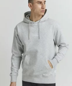 Solid RUBIN - Sweat à Capuche - Light Grey Melange