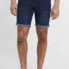 Solid SDMOYAT - Short En Jean - Dark Blue Denim