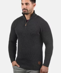 Solid SDXENOX - Pullover - Dark Grey