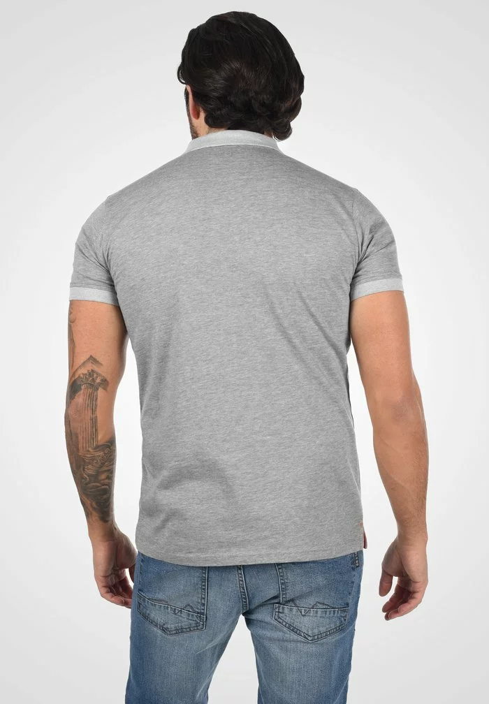 Solid SDNEDAL - Polo - Grey Melange 3 Solid SDNEDAL - Polo - Grey Melange – Image 3