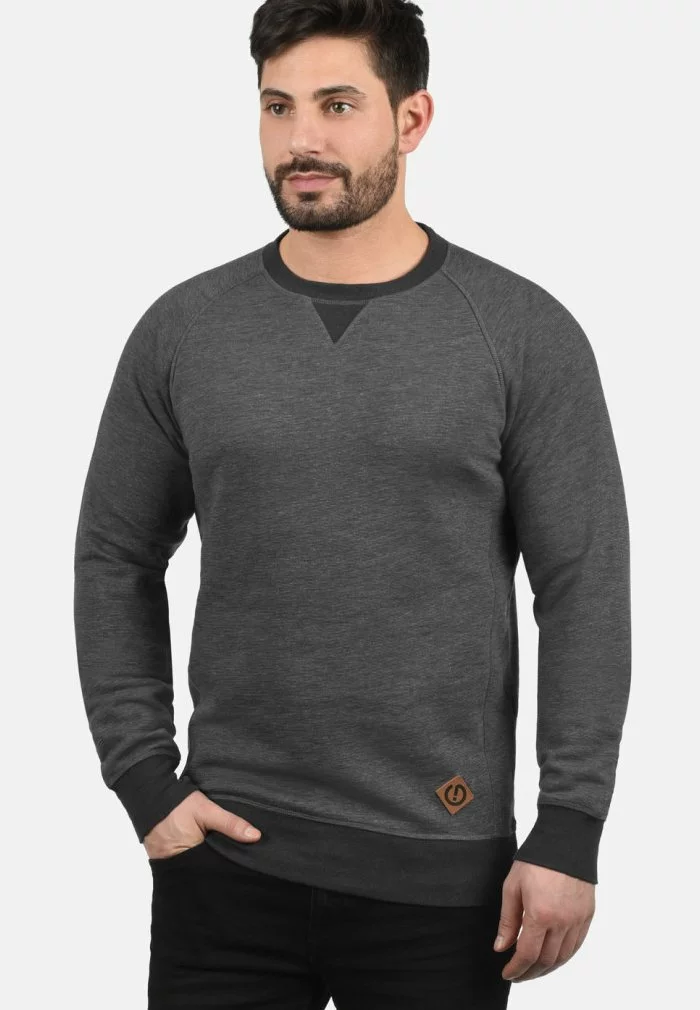 Solid SDVITUNECK - Pullover - Grey Melange 1 Solid SDVITUNECK - Pullover - Grey Melange
