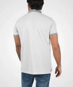 Solid PANOS - Polo - Light Grey Melange -Élégance Boutique 74137bf9e63b44bf96142bf394790726