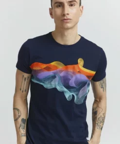 Solid PEDRO - T-shirt Imprimé - Insignia Blue