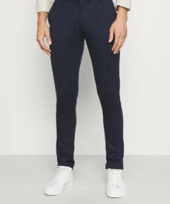 Solid BARRO STRIPE PANTS - Chino - Insignia Blue -Élégance Boutique 7542192cc8c24b7380bcc8ab366a01e9