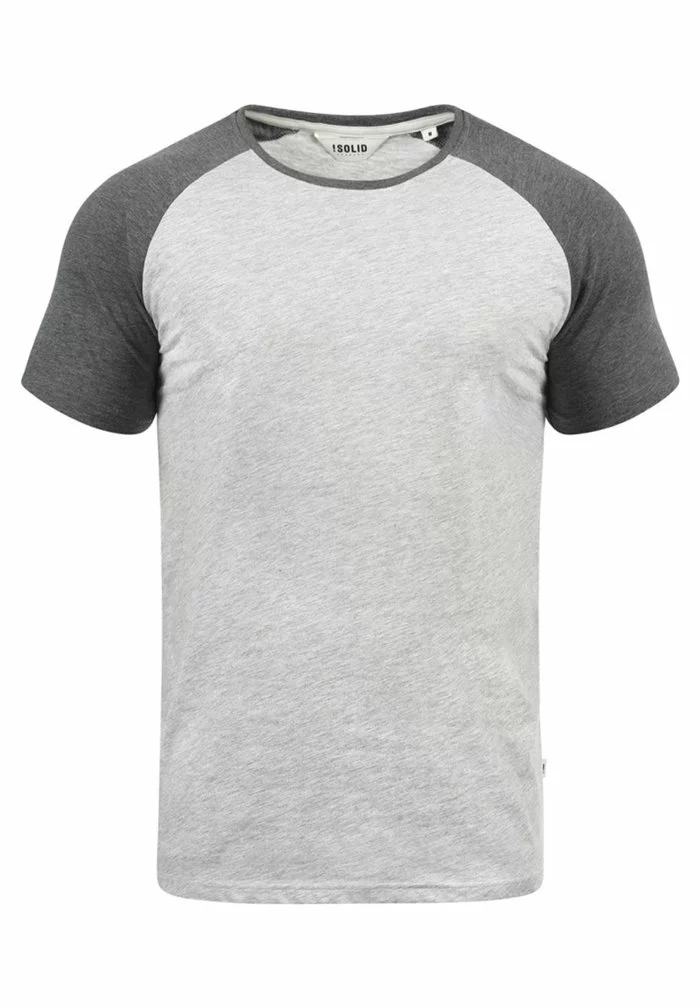 Solid SDBASTIAN - T-shirt Basique - Light Grey Melange 4 Solid SDBASTIAN - T-shirt Basique - Light Grey Melange – Image 4
