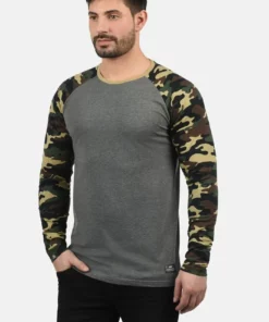 Solid SDCAJUS - T-shirt à Manches Longues - Grey Melange