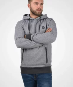 Solid SDRAFFA - Sweat à Capuche - Dark Grey Melange