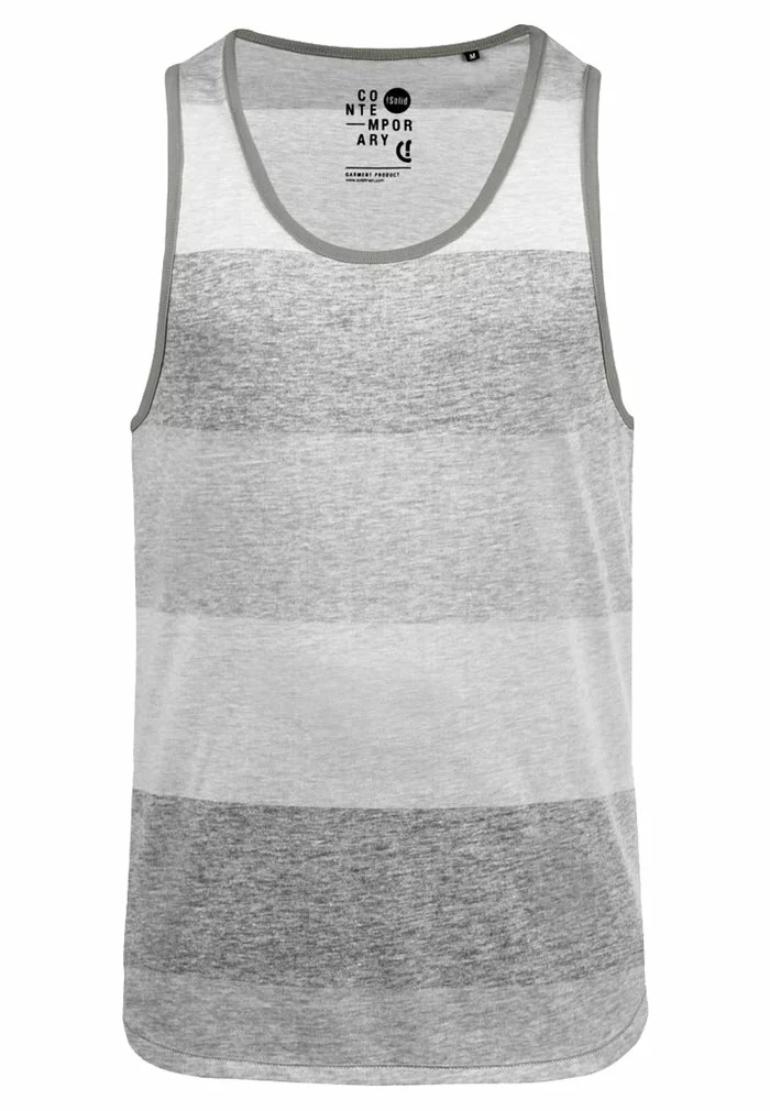 Solid SDCHARAN - Débardeur - Light Grey 3 Solid SDCHARAN - Débardeur - Light Grey – Image 3