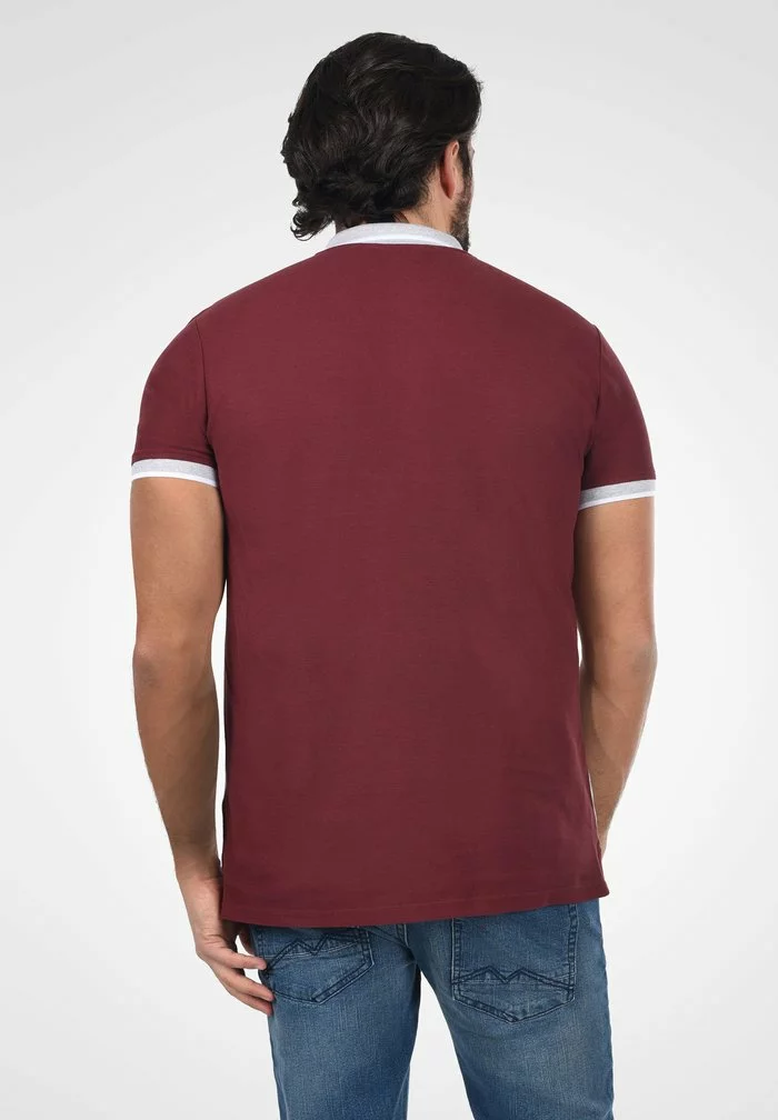 Solid SDCORBIN - Polo - Wine Red 3 Solid SDCORBIN - Polo - Wine Red – Image 3