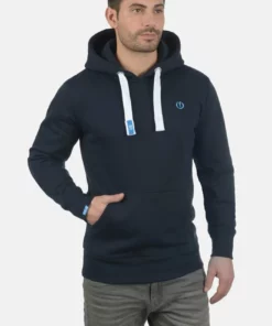 Solid SDBENNHOOD - Sweat à Capuche - Blue Melange