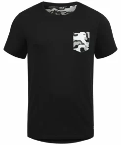 Solid SDCALVIN - T-shirt Imprimé - Black Grey -Élégance Boutique 7c6a9c43031a4b94aa5d32896a0e5551