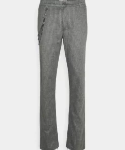 Solid SDBARRO ZIPPER STRIPE - Pantalon Classique - Dark Grey -Élégance Boutique 7e68f031232847e48967f42b8a90e59d