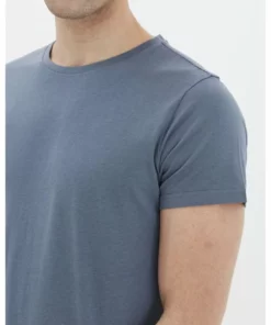 Solid SDPEKO - T-shirt Basique - China Blue 9 Solid SDPEKO - T-shirt Basique - China Blue -Élégance Boutique 8279cb2a241a466485eda7e2665f27db