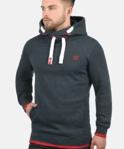 Solid SDBENJAMIN - Sweat à Capuche - Blue Melange