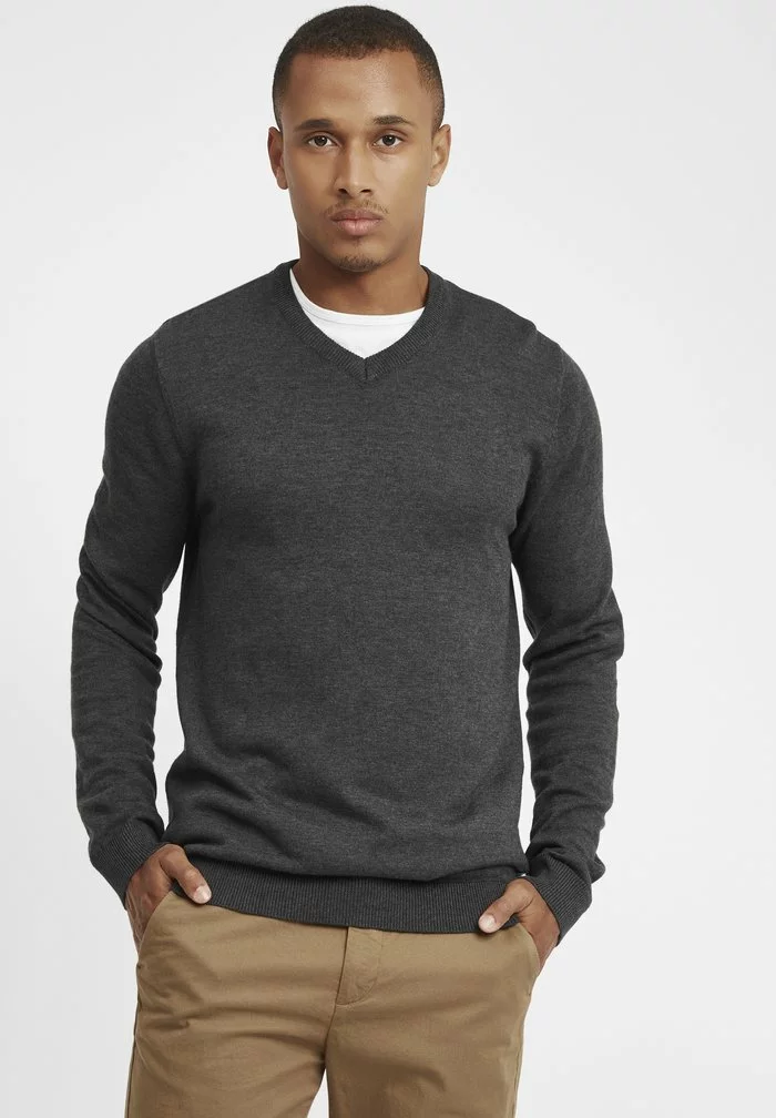 Solid SDALEGRE - Pullover - Dark Grey Melange 1 Solid SDALEGRE - Pullover - Dark Grey Melange