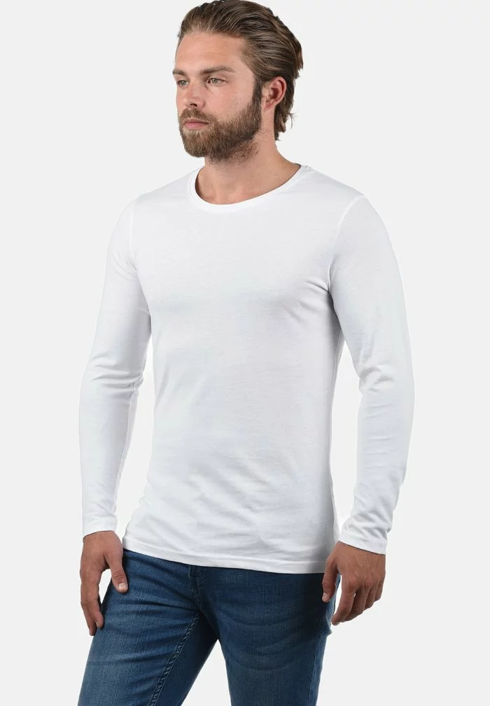 Solid SDBASAL - T-shirt à Manches Longues - White 1 Solid SDBASAL - T-shirt à Manches Longues - White
